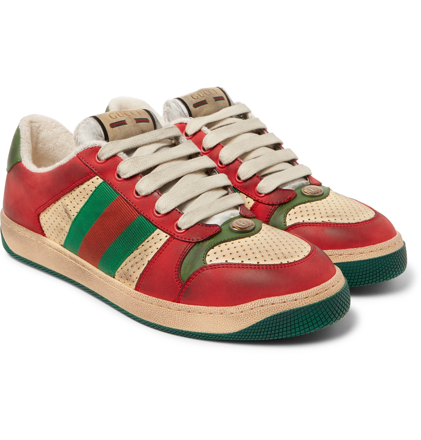 gucci distressed sneakers