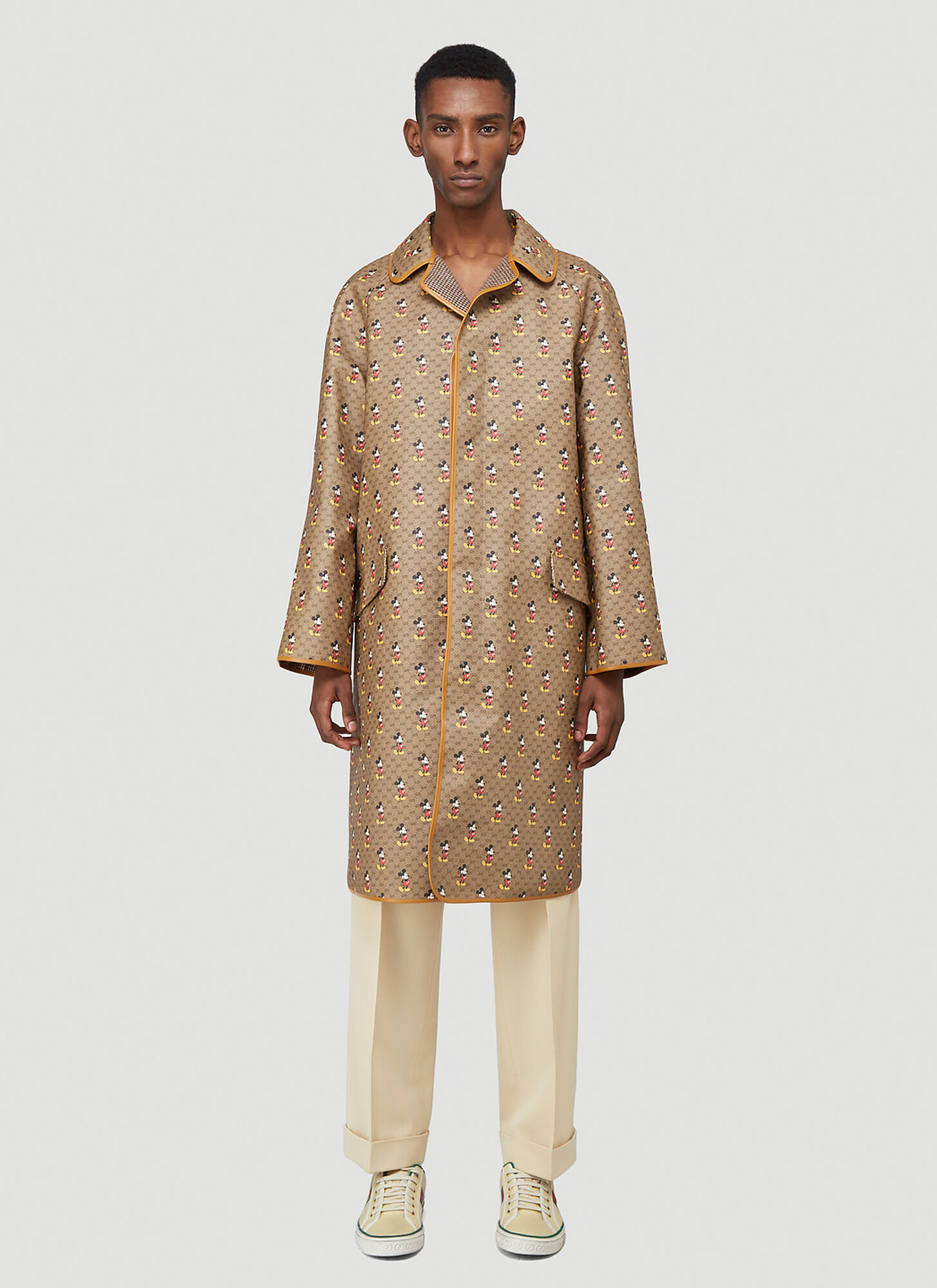 Gucci X Disney Reversible Coat in Beige size IT - 48 | The Fashionisto