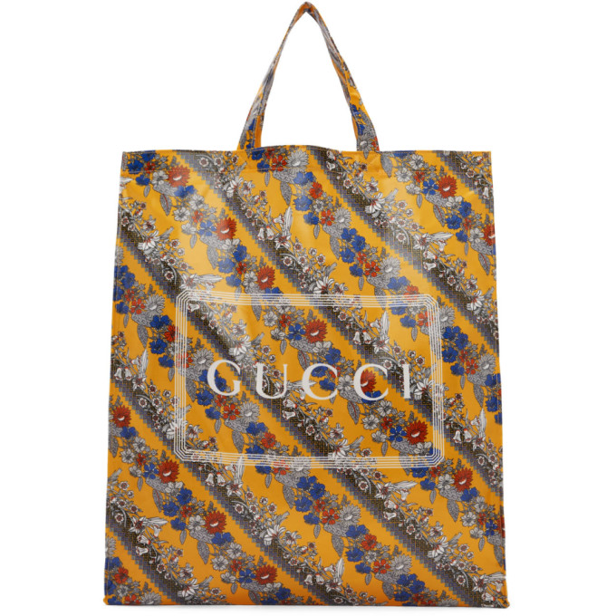 gucci floral tote