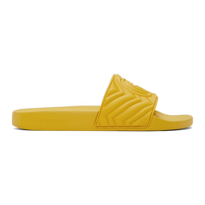 gucci slides yellow