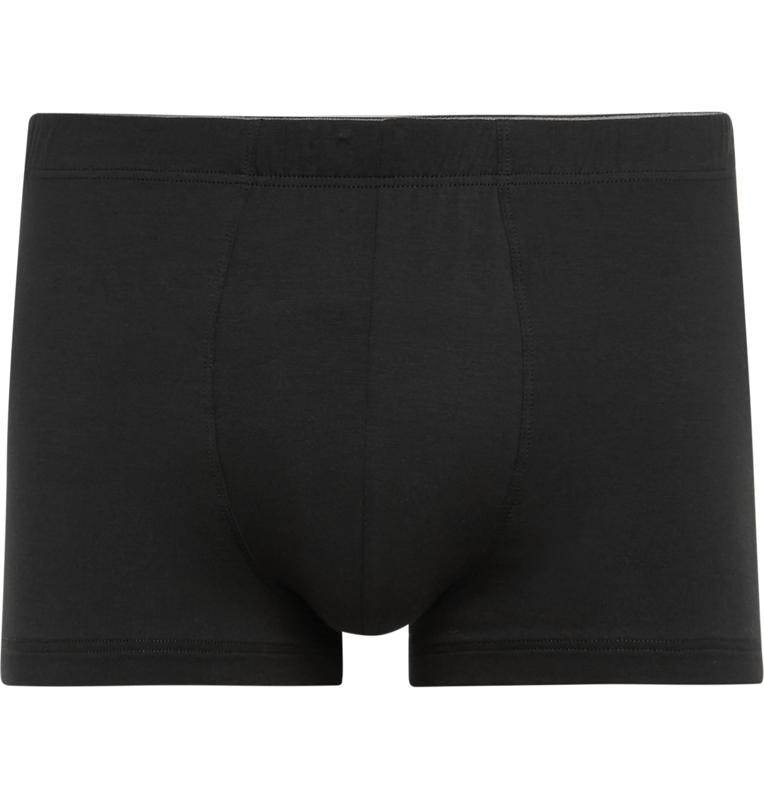 Hanro - Superior Stretch-Cotton Boxer Briefs - Men - Black | The ...