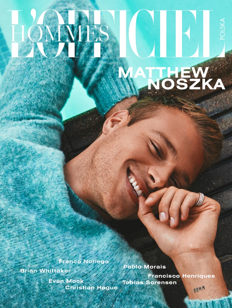 » Matthew Goes Casual for L'Officiel Hommes Poland Cover Story Matthew Noszka 2020 LOfficiel Hommes Poland 002