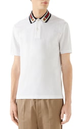 gucci polo tiger collar