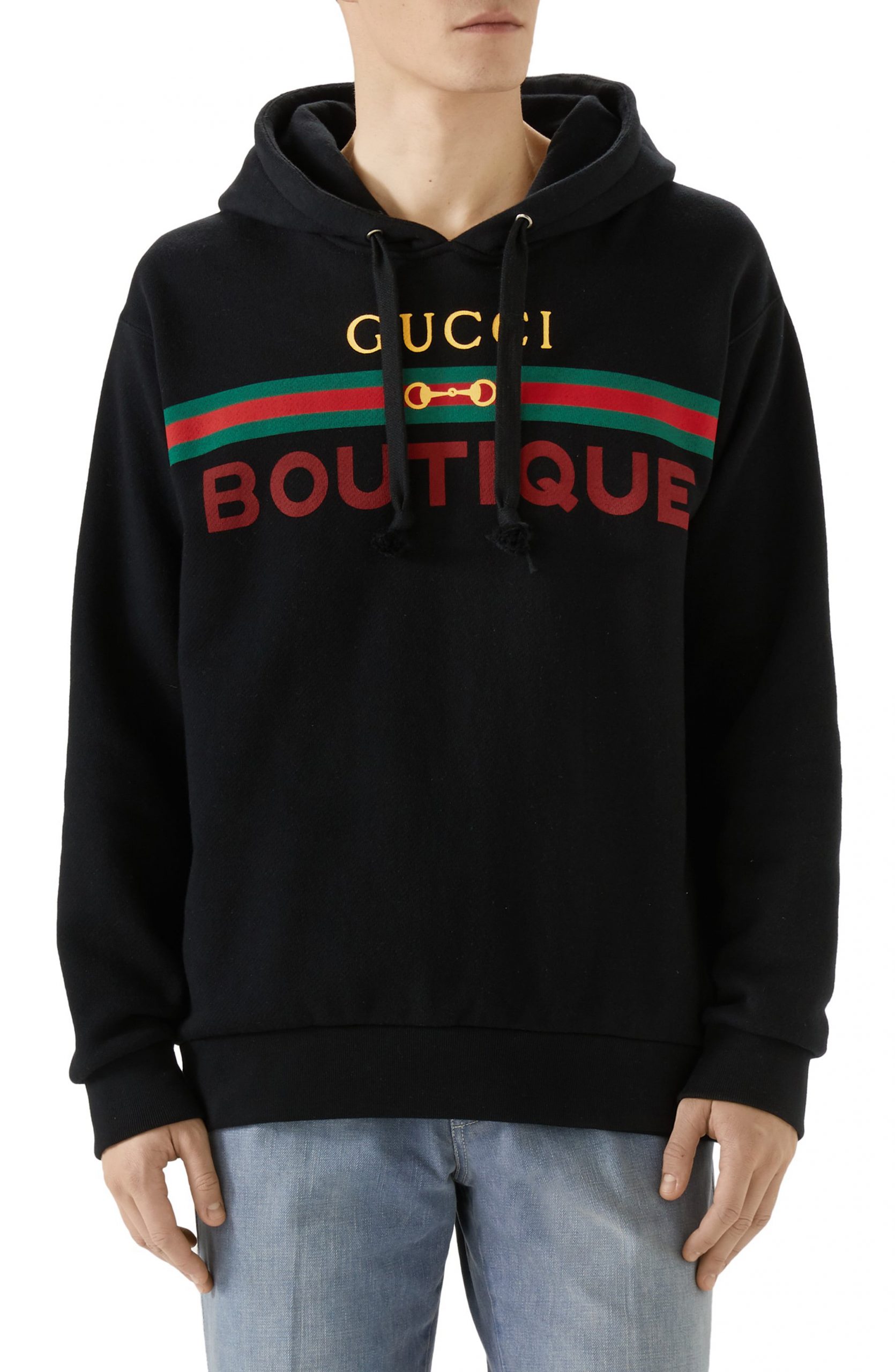 black gucci hoodie mens