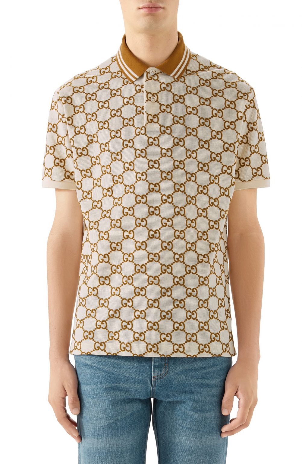 gucci polo tiger collar