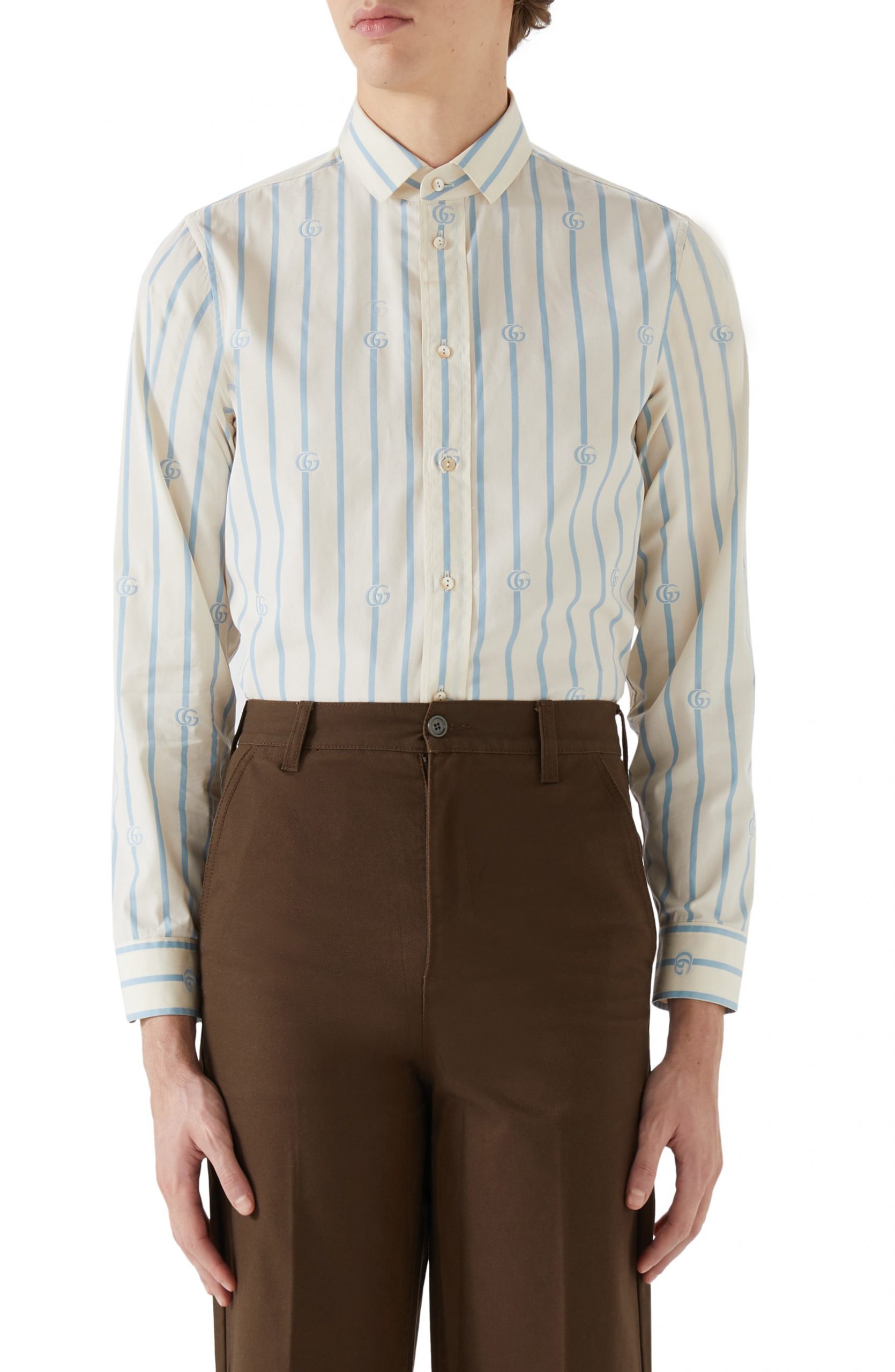 ivory button up shirt mens