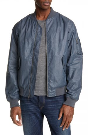 Men's John Elliott Tomba Bogota Bomber Jacket, Size Small - Blue Men's John Elliott Tomba Bogota Bomber Jacket, Size Small - Blue