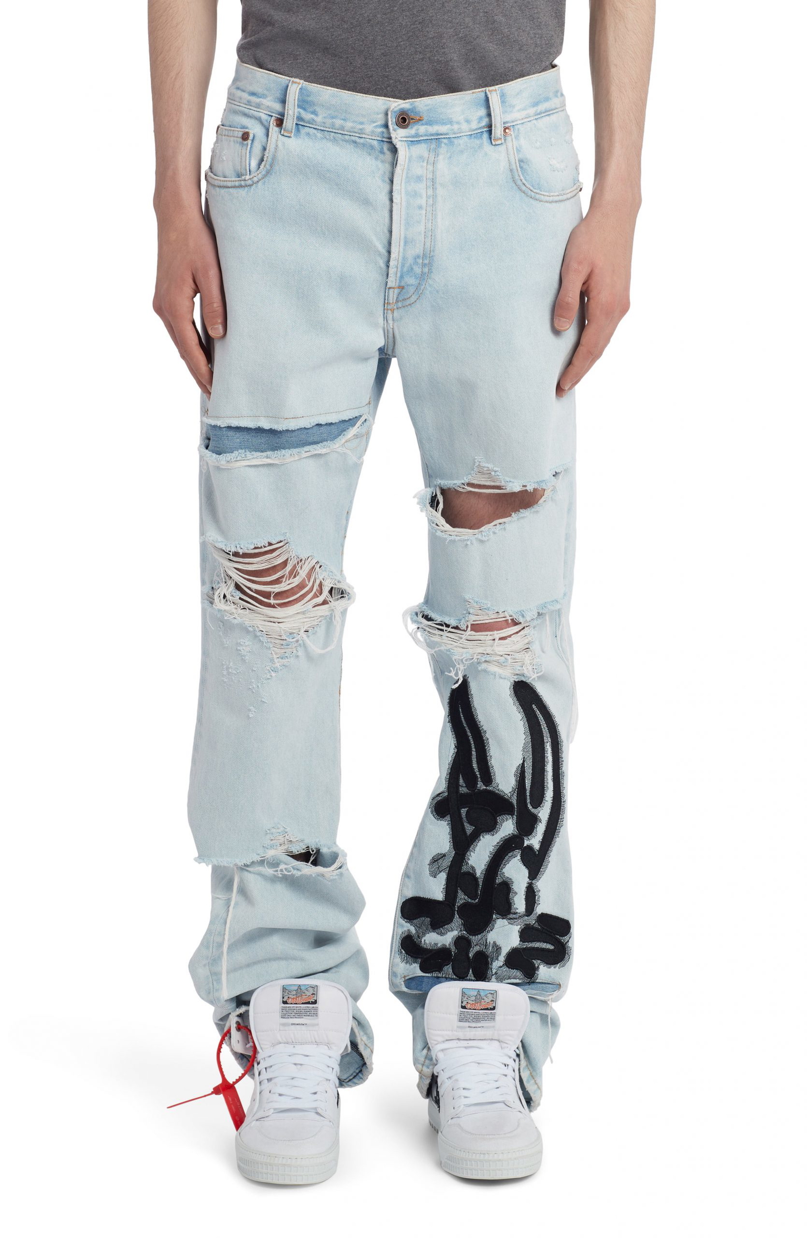 stacked pants mens