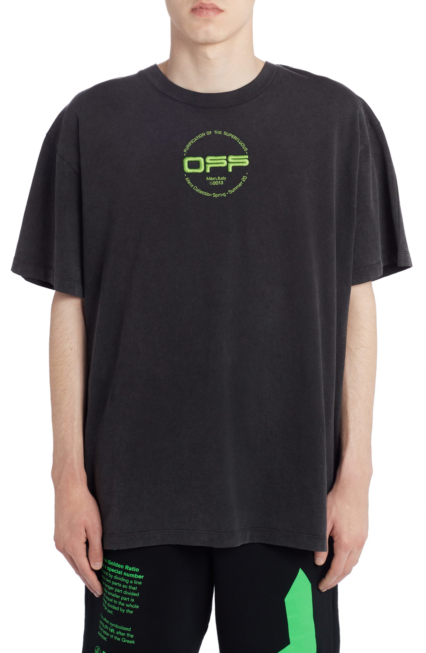 off white t shirt hands