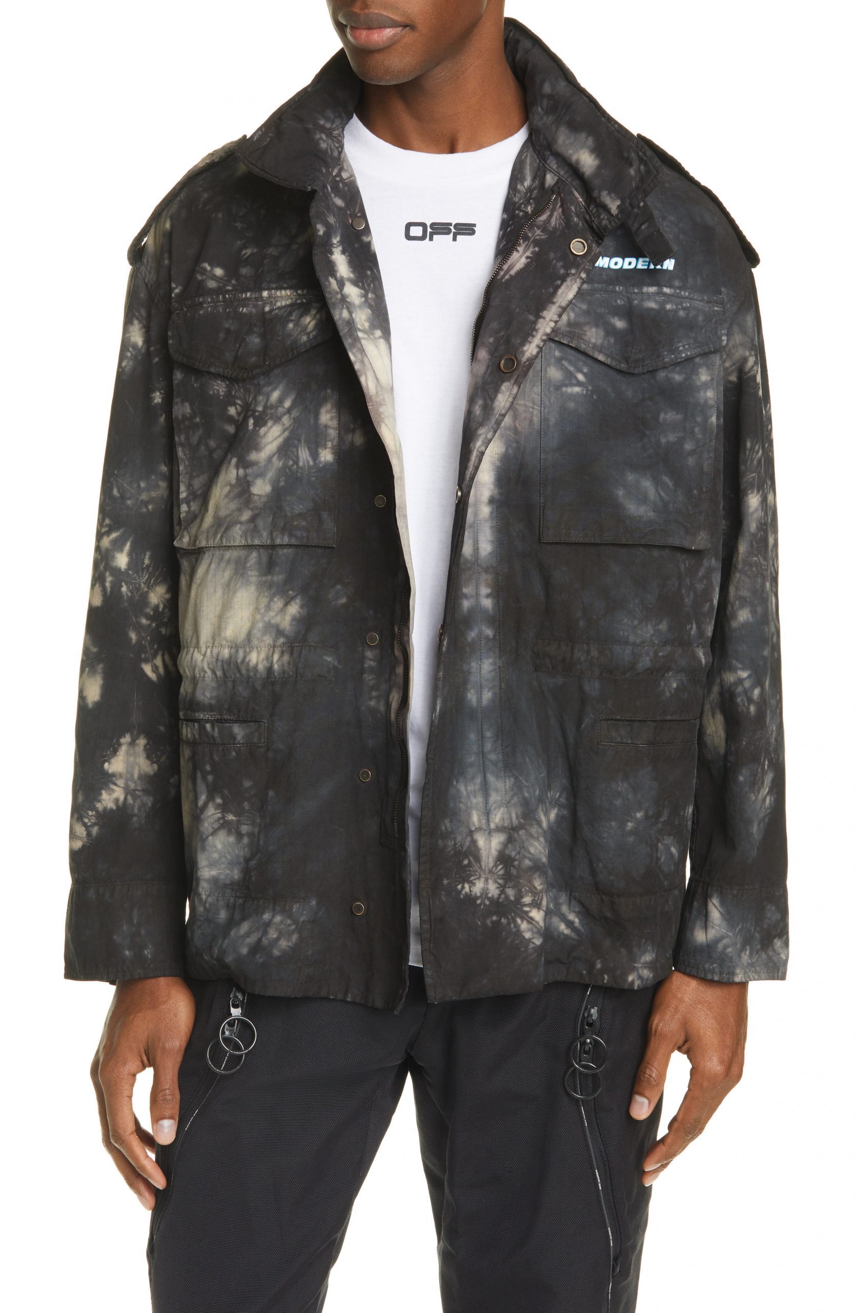 off white tie dye jacket
