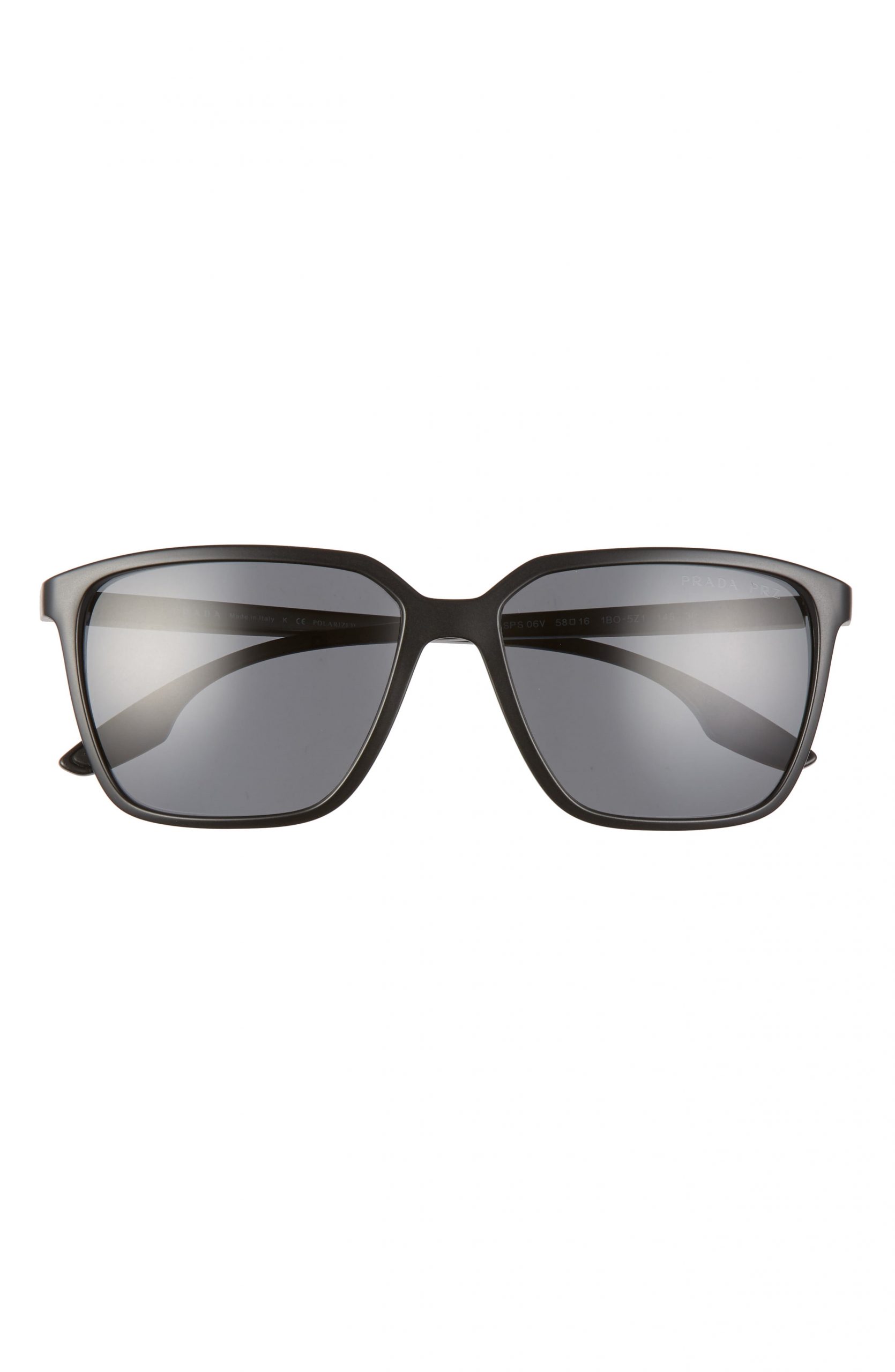 prada 58mm square sunglasses