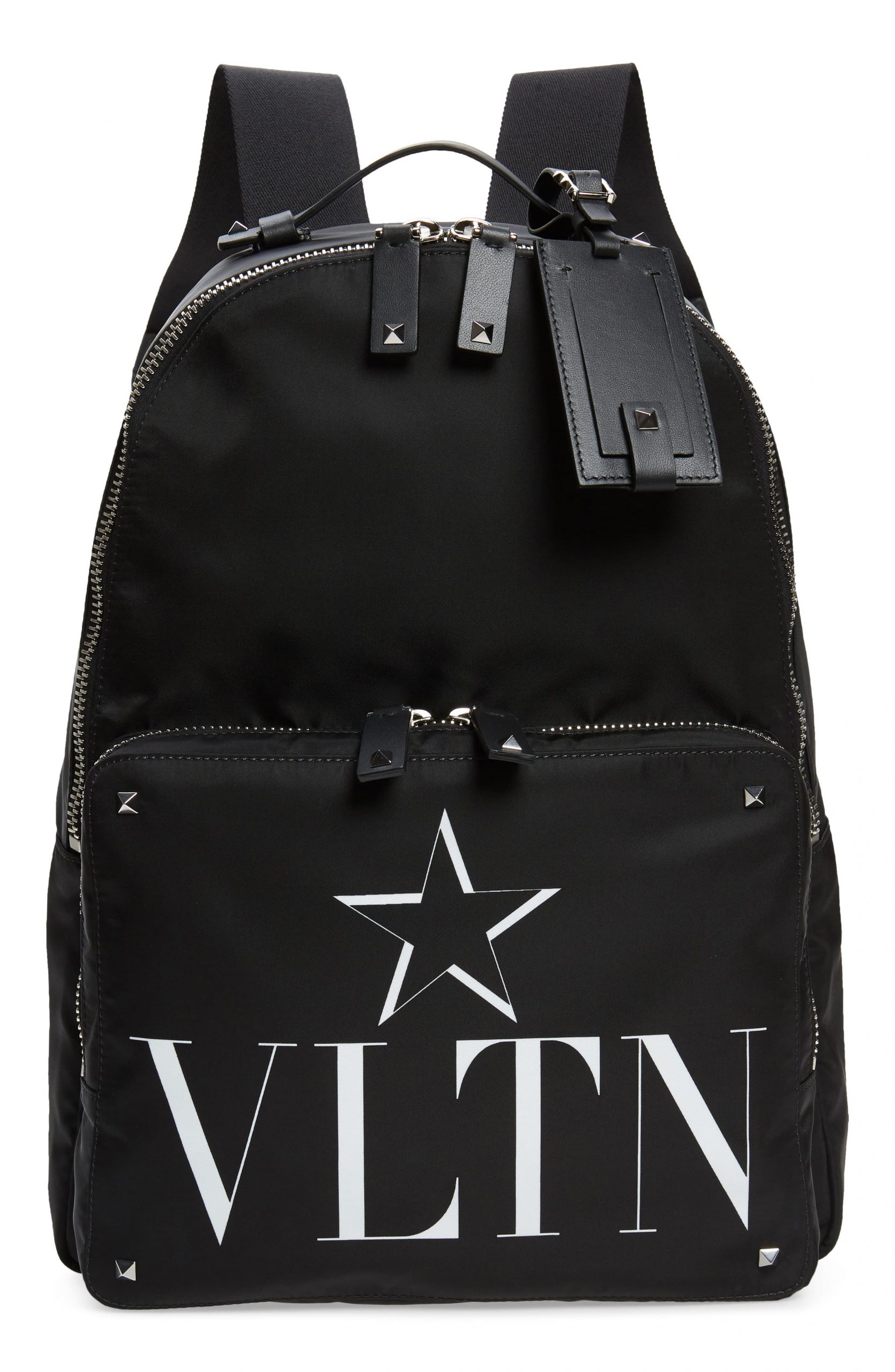 Men’s Valentino Vltn Star Logo Backpack - Black | The Fashionisto