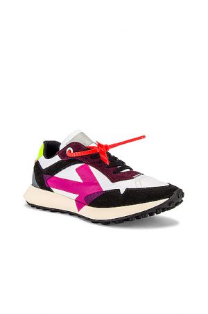 OFF-WHITE Arrow Sneakers in White,Pink OFF-WHITE Arrow Sneakers in White,Pink