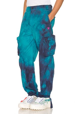OFF-WHITE Ripstop Cargo Pant in Blue,Ombre & Tie Dye OFF-WHITE Ripstop Cargo Pant in Blue,Ombre & Tie Dye