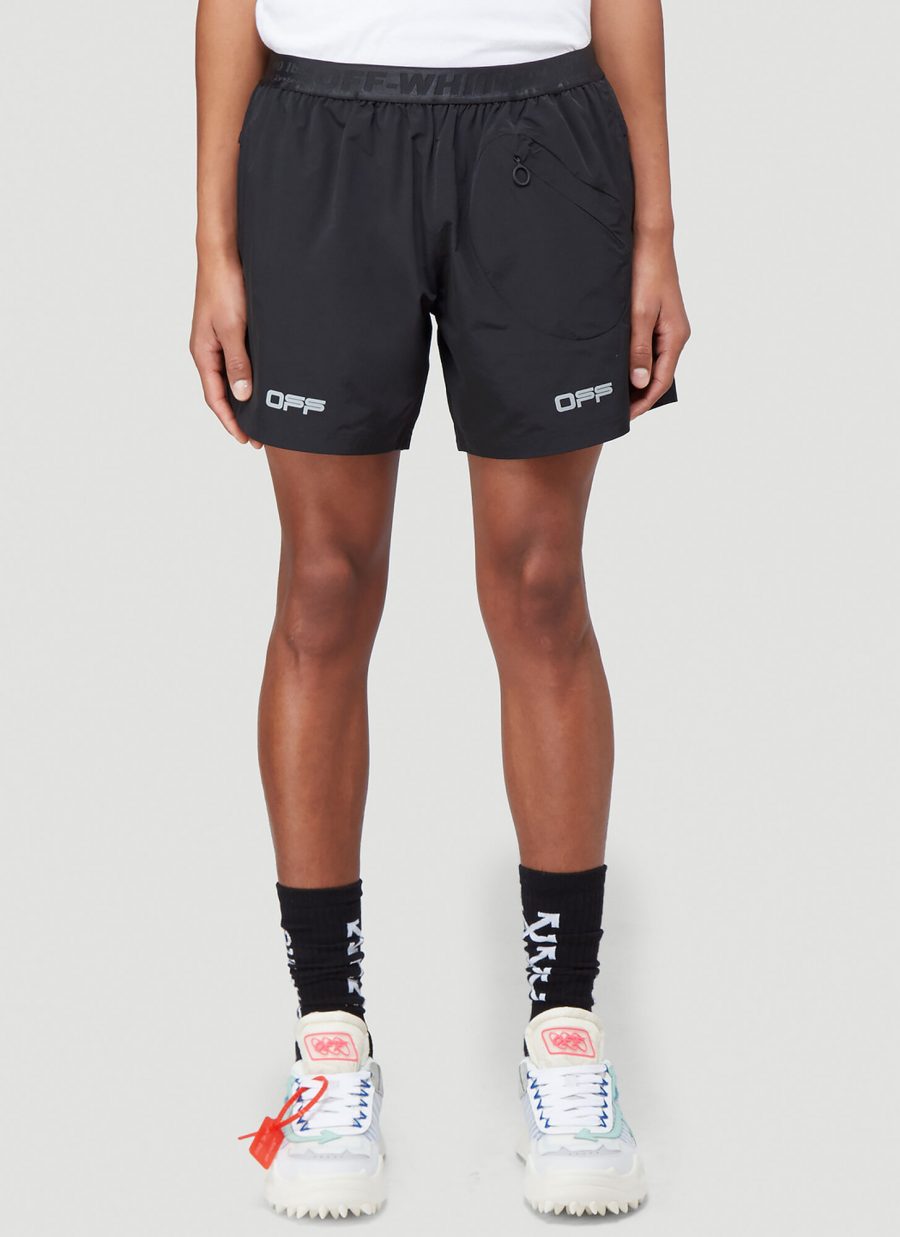 essentials off white shorts