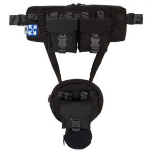 Off-White Black Combinable Fanny Pack Pouch Off-White Black Combinable Fanny Pack Pouch
