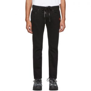Off-White Black Diag Skinny Jeans Off-White Black Diag Skinny Jeans