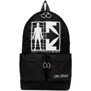 Off-White Black Half Arrows Man Backpack Off-White Black Half Arrows Man Backpack