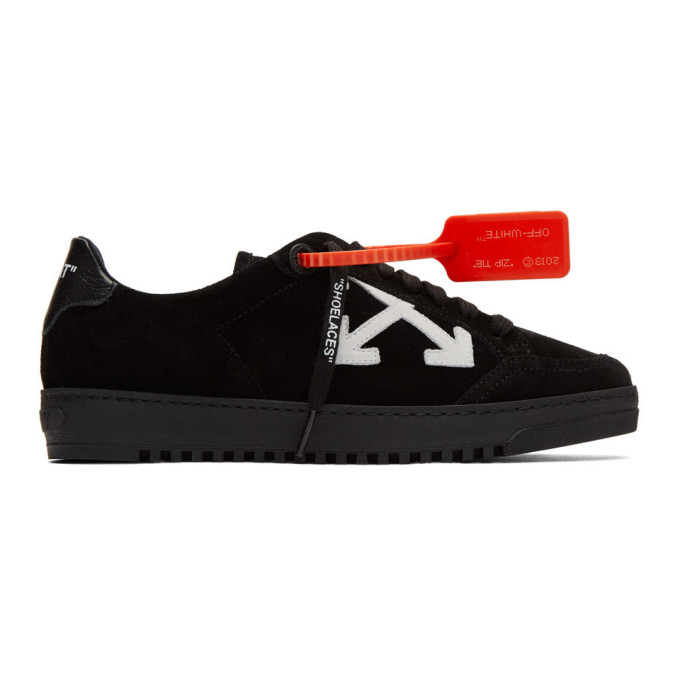 off white black low top sneakers