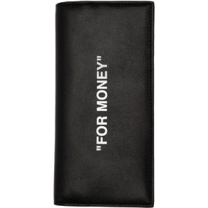 Off-White Black Quote Yen Wallet Off-White Black Quote Yen Wallet