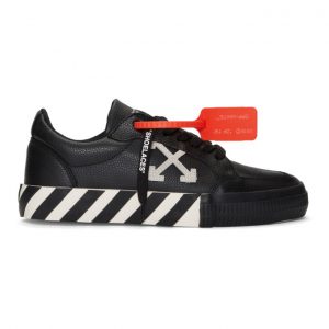 Off-White Black and White Low Vulcanized Sneakers Off-White Black and White Low Vulcanized Sneakers