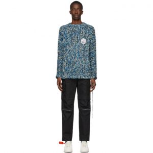 Off-White Blue Climb Rope Sweater Off-White Blue Climb Rope Sweater