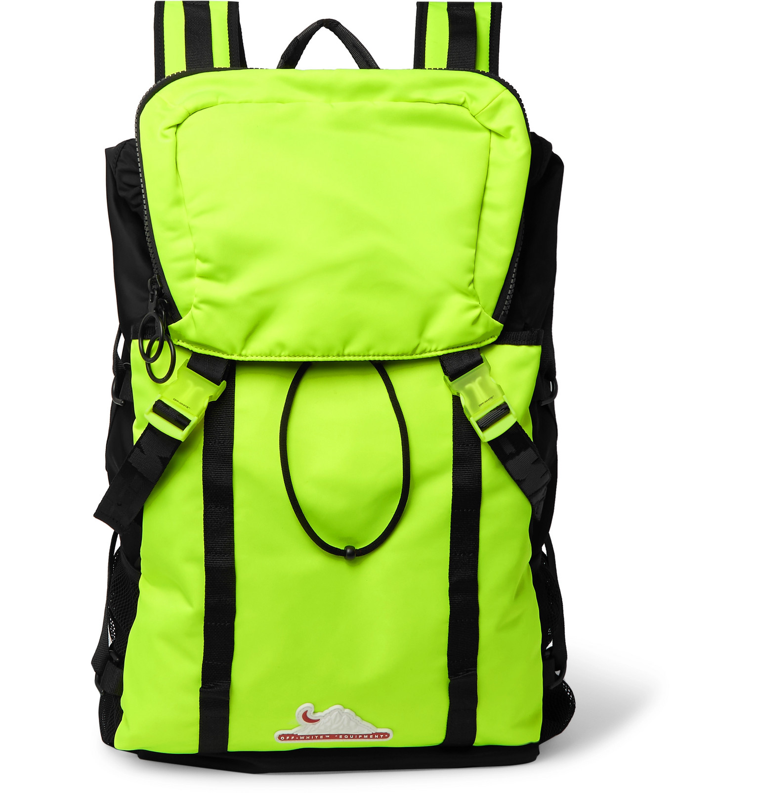 Off-White - Equipment Neon Nylon Backpack - Men - Yellow | The Fashionisto