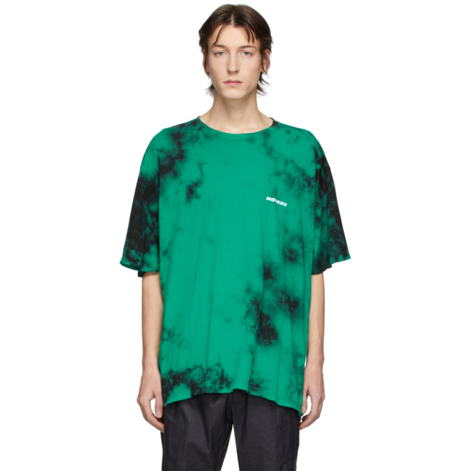 Off-White Green and Black Tie-Dye T-Shirt | The Fashionisto
