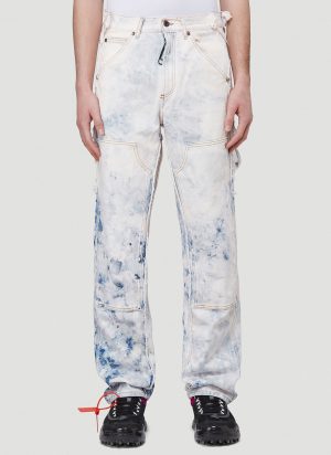Off-White Patchwork Jeans in Blue size 30 Off-White Patchwork Jeans in Blue size 30