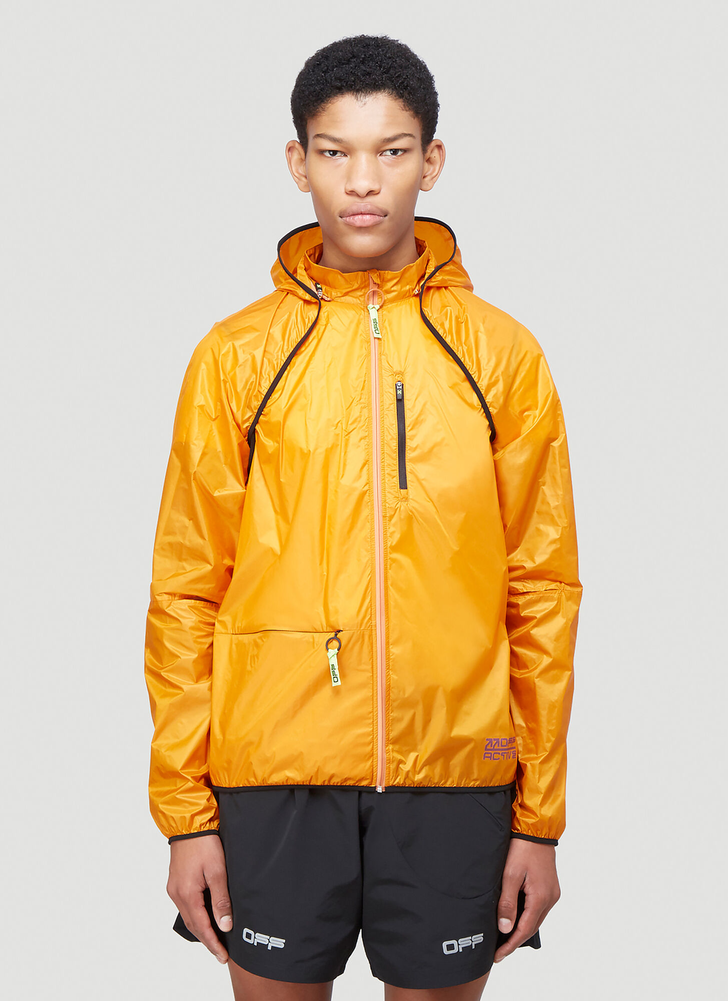 Off-White Running Multi Jacket in Orange size L | The Fashionisto