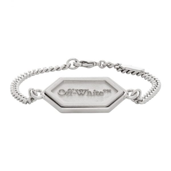 Off-White Silver Label Bracelet | The Fashionisto