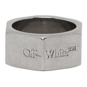 Off-White Silver Large Hexnut Ring Off-White Silver Large Hexnut Ring