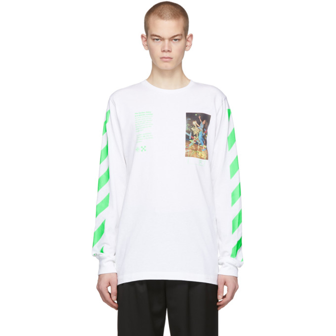Off-White White Pascal Painting Long Sleeve T-Shirt | The Fashionisto