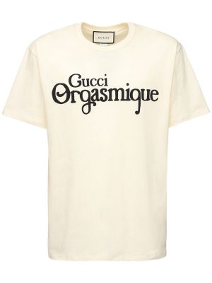 Orgasmique Print Cotton T-shirt Orgasmique Print Cotton T-shirt