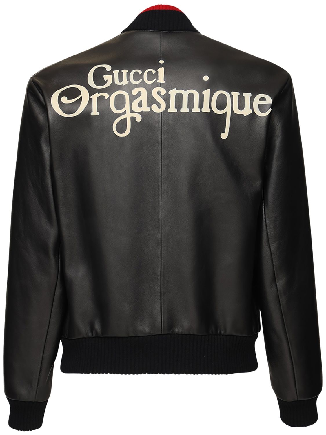 Orgasmique Soft Leather Bomber Jacket | The Fashionisto