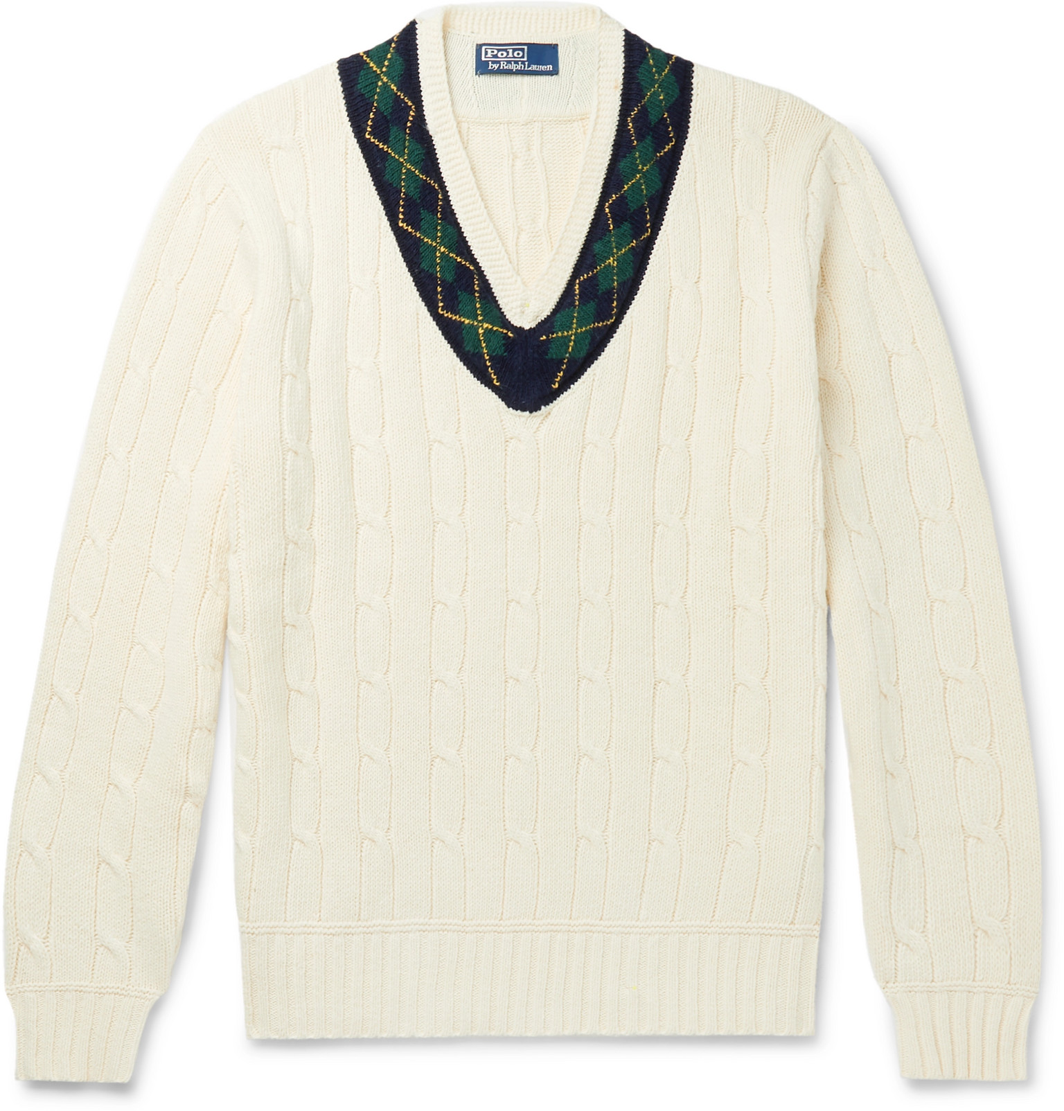 ralph lauren cable knit sweater