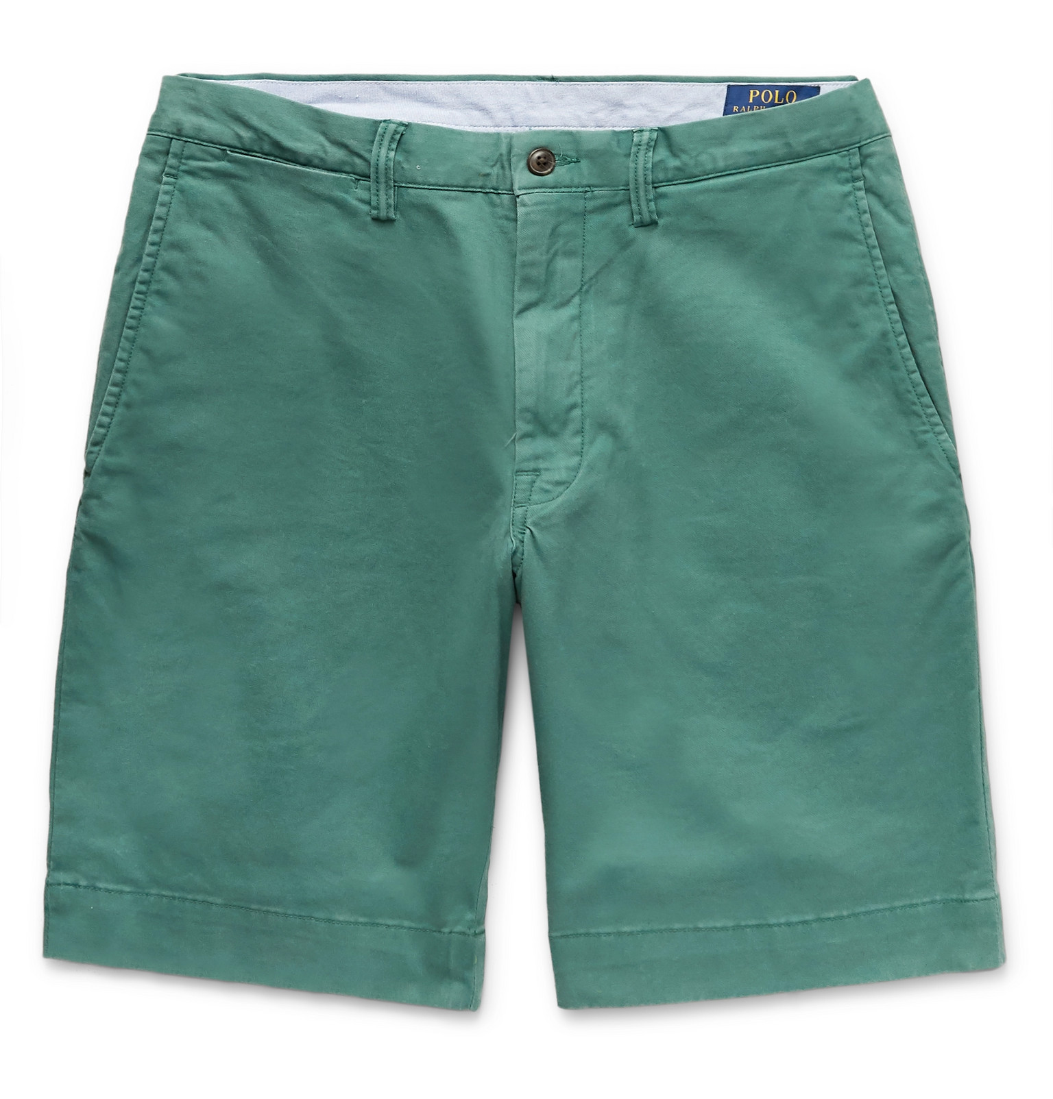 Polo Ralph Lauren - Bedford Stretch-Cotton Twill Shorts - Men - Green ...