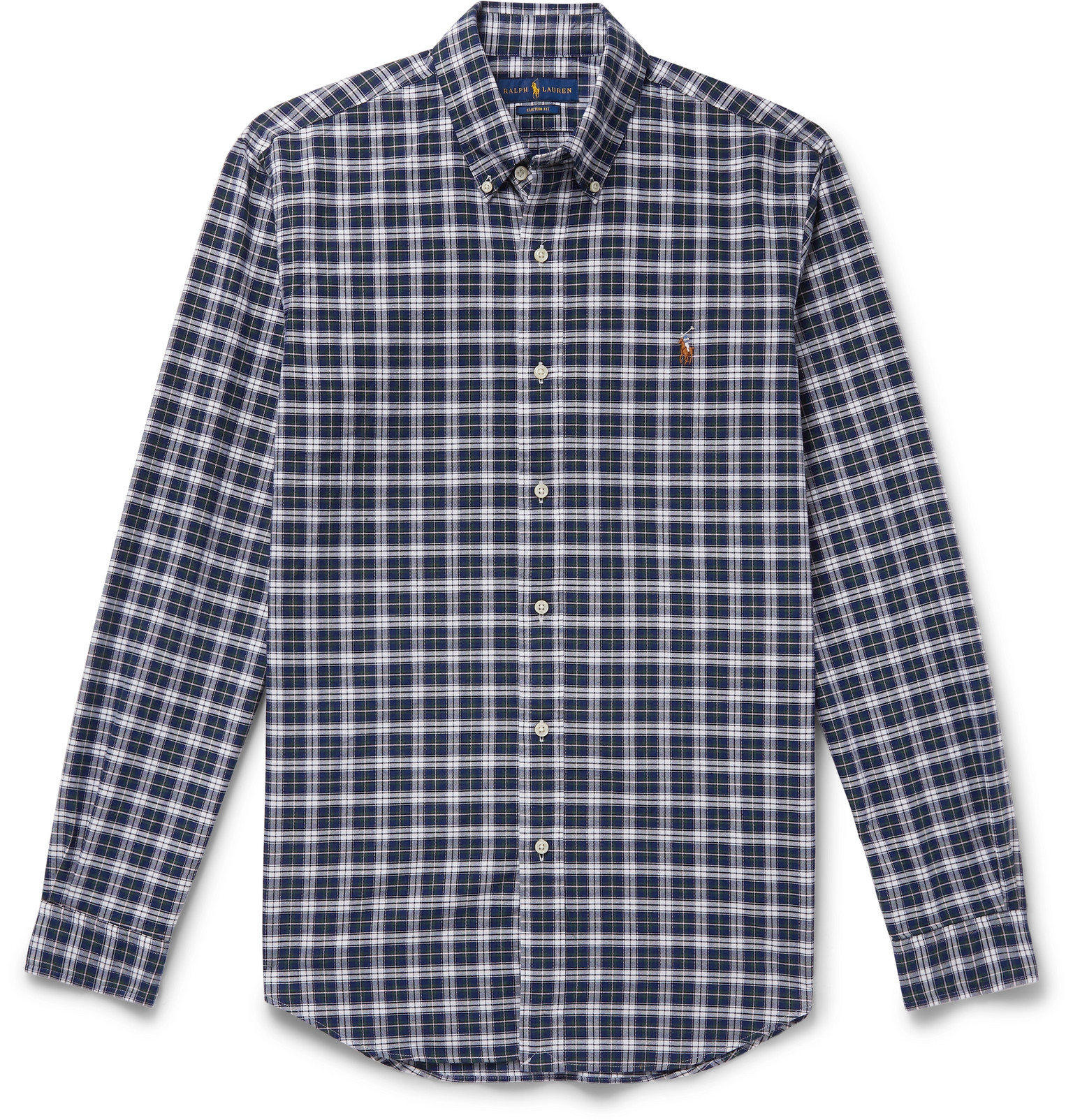blue check ralph lauren shirt