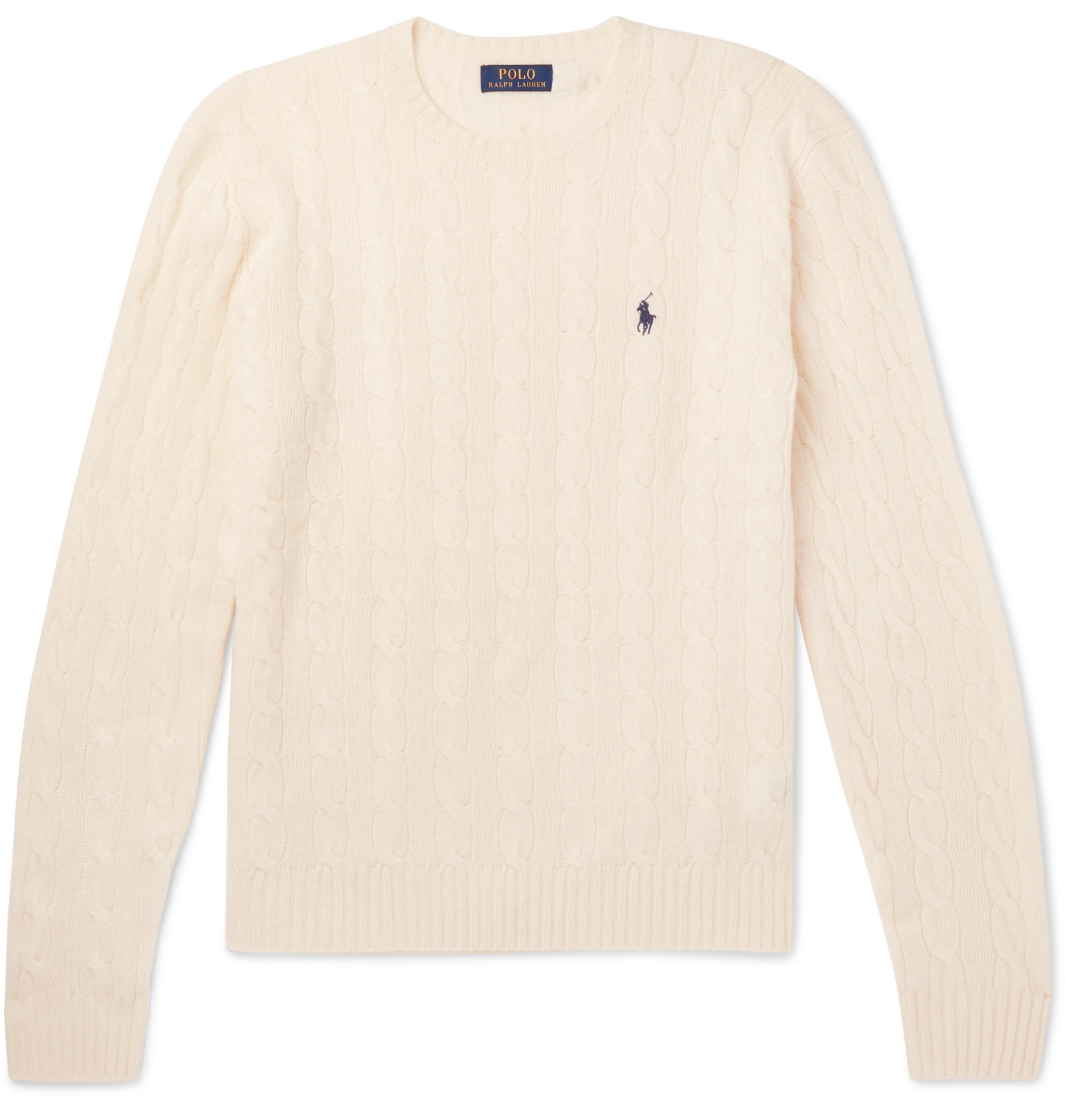 Polo Ralph Lauren - Cable-Knit Merino Wool and Cashmere-Blend Sweater ...