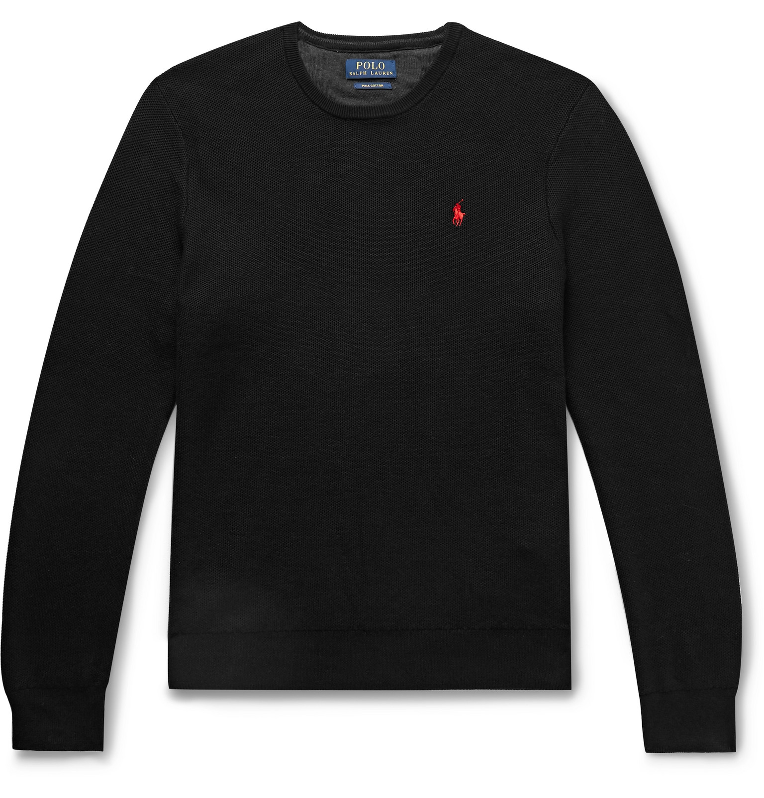 polo sweater black