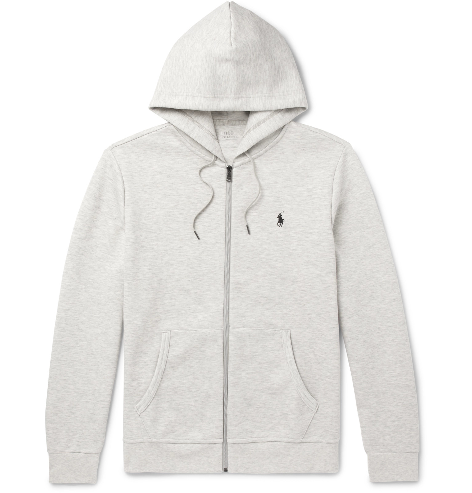 white polo zip up hoodie