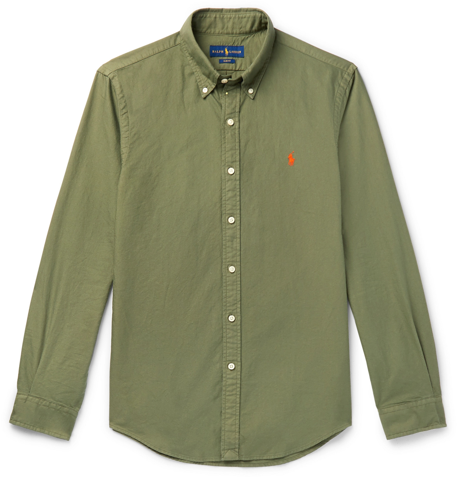 ralph lauren green button down