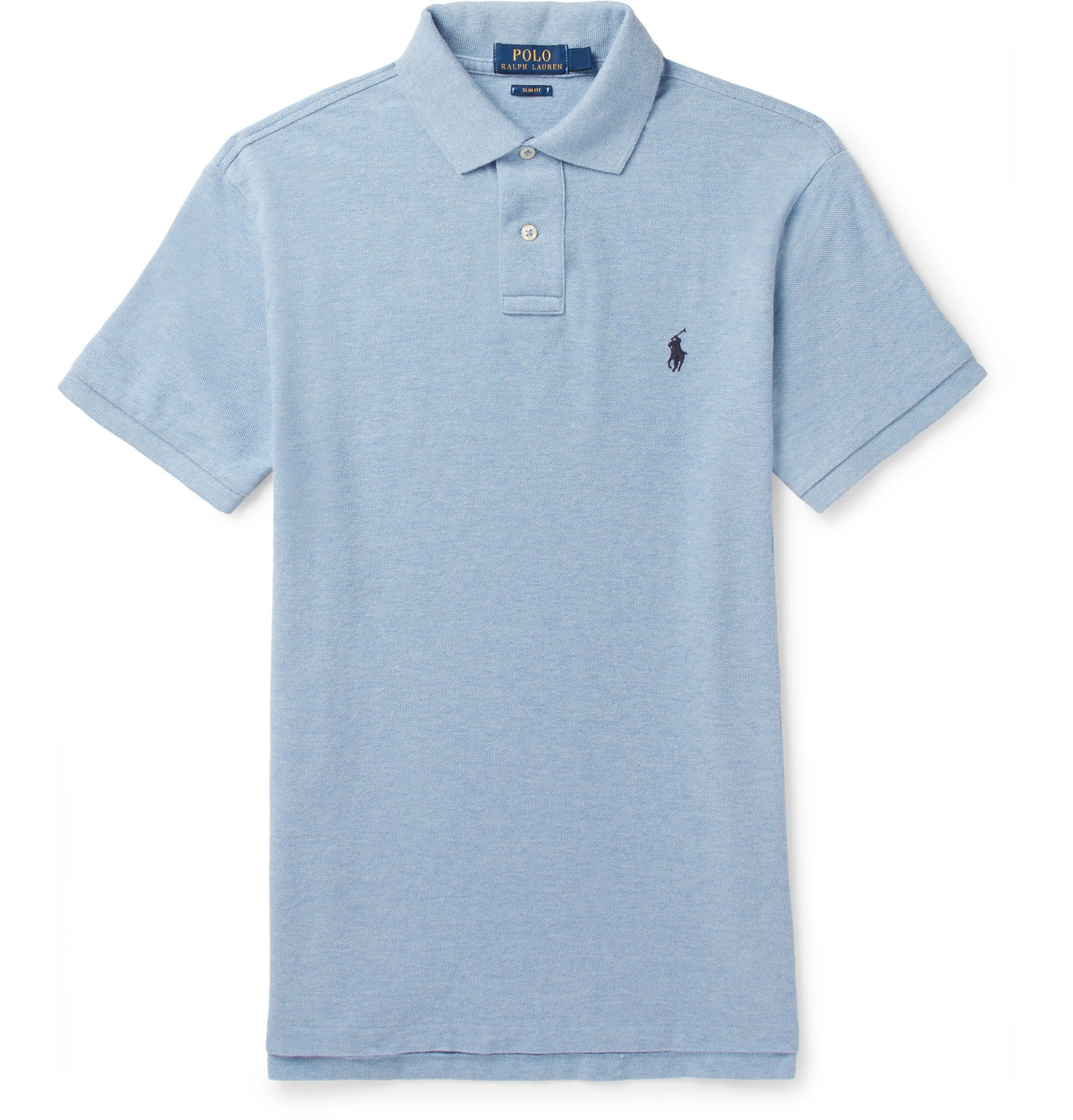 Polo Ralph Lauren - Slim-Fit Cotton-Piqué Polo Shirt - Men - Blue | The Fashionisto