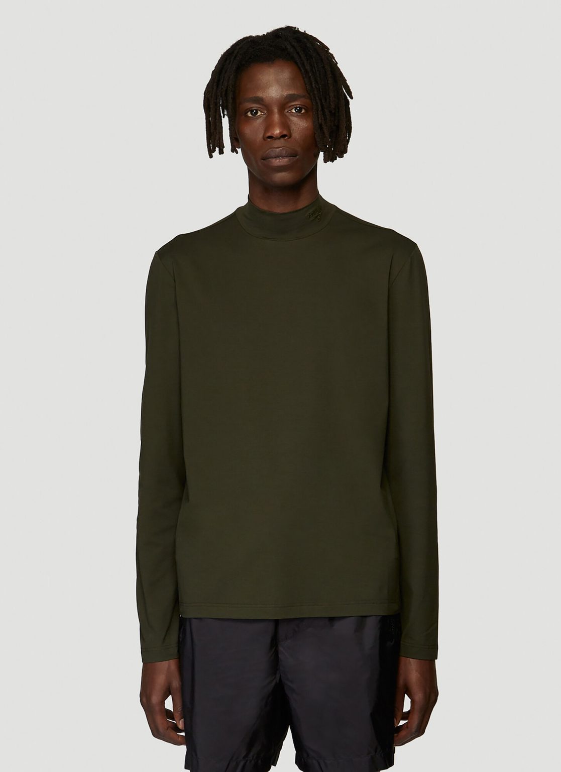 prada mock neck
