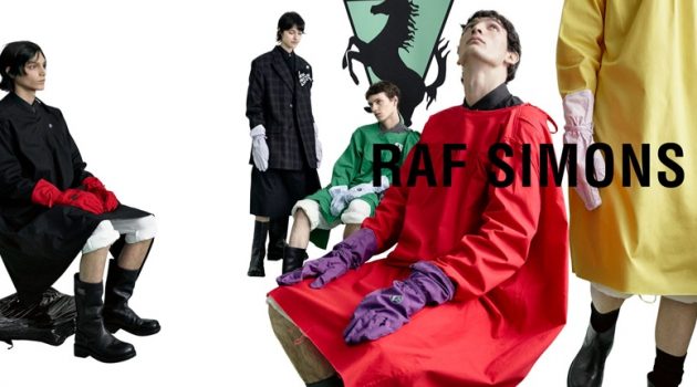 Luca, Daan + More Are Lab-Ready for Raf Simons Spring '20 Campaign Dries Haseldonckx, Ilona Desmet, Daan Duez, Luca Lemaire, and Maoro Bultheel appear in Raf Simons' spring-summer 2020 campaign.
