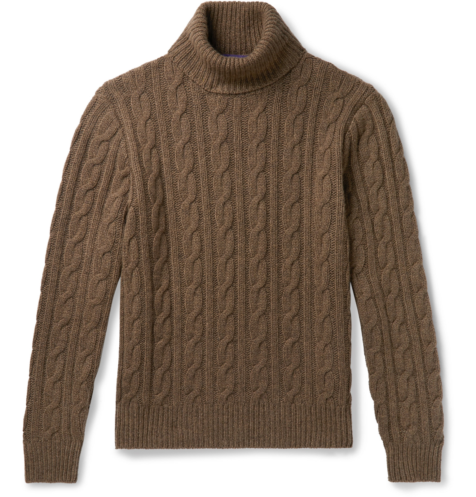 ralph lauren men's cashmere cable knit sweater