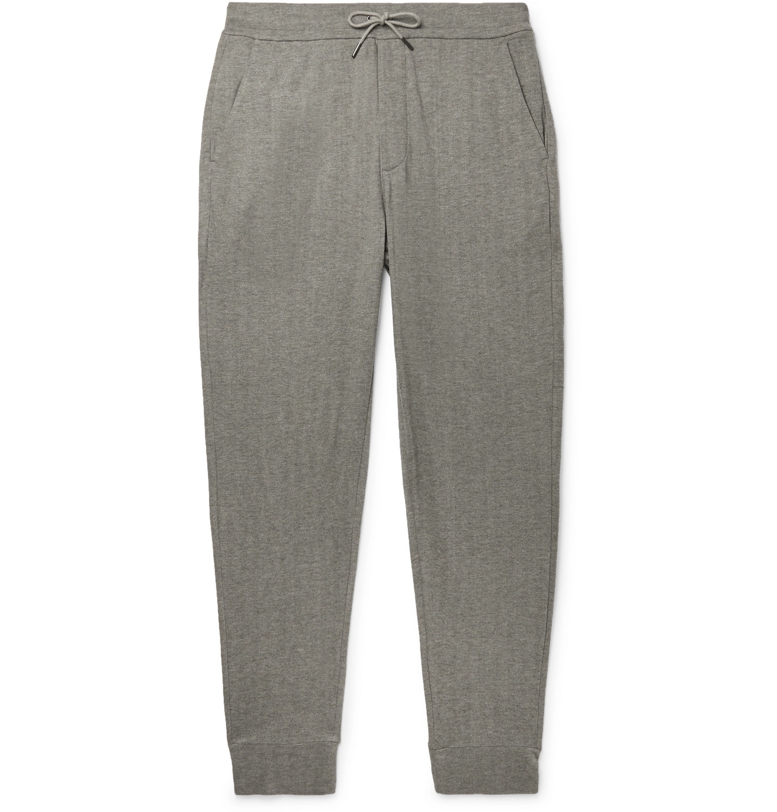 Cotton-Blend Sweatpants - Men - Gray 