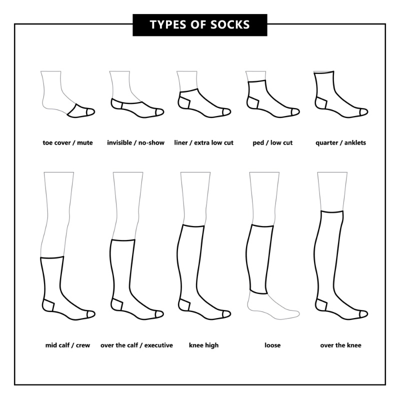 types of socks » 14 Different Types of Socks for Men: The Ultimate Guide types of socks
