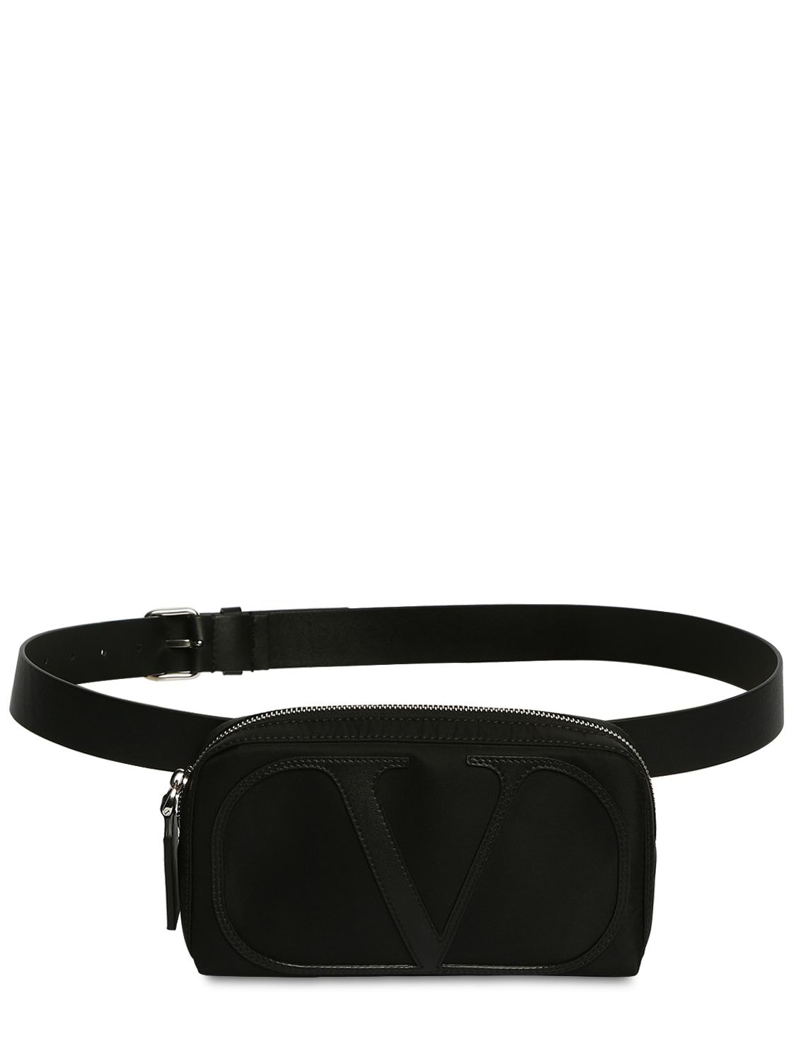 Vltn Nylon & Leather Belt Bag | The Fashionisto