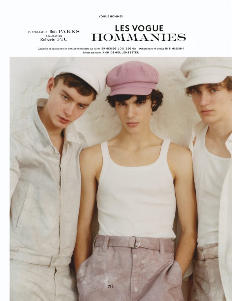 Fernando, Otto & Niks Rock Key Season Accessories for Vogue Hommes Fernando, Otto & Niks Rock Key Season Accessories for Vogue Hommes